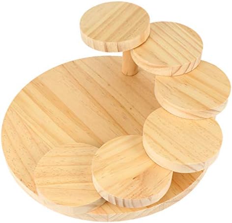 Operitacx bambus suši mat drvena suši posluživanje ladica japanska sushi ploča novost rotirajući korak stubica