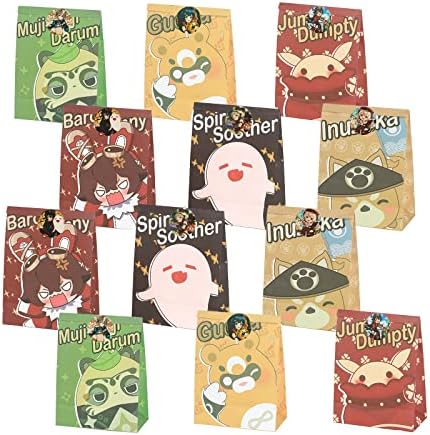 Yuedevil 12pcs Anime poklon torbe set genshin udara na rođendanski ukrasi, - idealan kao rođendanska