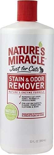 Prirodno čudo samo za mačke Stain & amp; sredstvo za uklanjanje mirisa, 32-unca pour Bottle ,bež