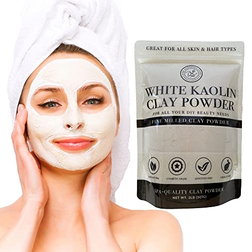 Prirodni bijeli prah kaolin gline-odličan za DIY Spa Clay Face Mask Maker, kosa, tijelo, sapun,