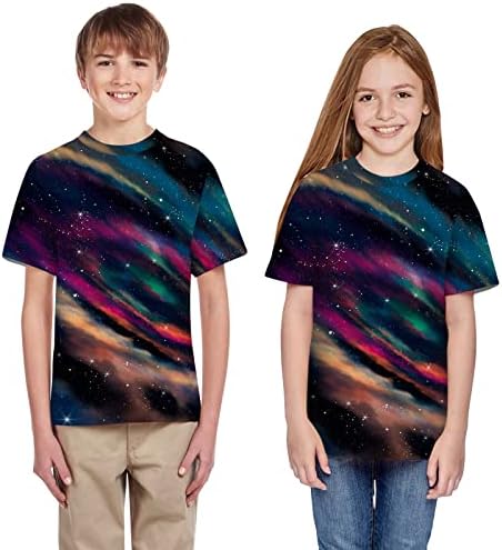 Djeca Dječji dječaci Ispiši teen vrpce Casual odjeća Majica Galaxy Girls Boys Tops Omladinski pant