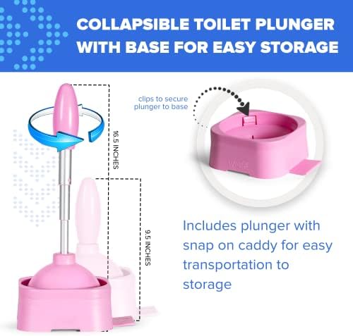 Wonder klip WC klip za kupatila - wc klip bez kapanja sa držačem - klip za sudoper sa sklopivim stubom