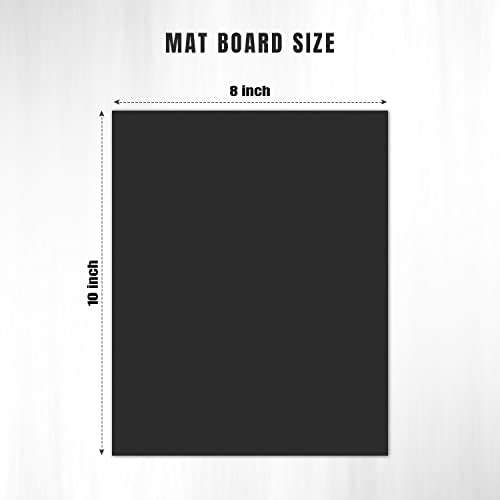 AUEAR, Crna 11x14 Uncut Mat MAT ploče za kadriranje slika, štampa, Artwork - Backing ploče 1/16 debeo, 15