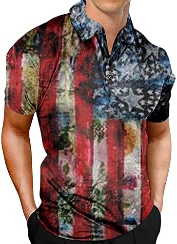 Kravlji Print košulja muška Patriotska predstava Dan nezavisnosti američka zastava klasična Fit košulja muškarci