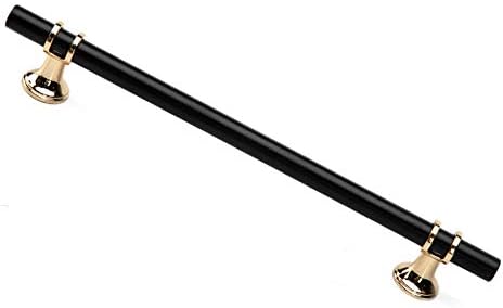 WISHTISY 316-7646aq čvrsti crno-zlatni ormarić hardver Euro Style bar handle Pull - 7,5 centri rupa, 10