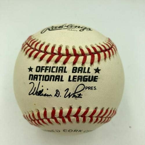 Jerome Walton potpisao je autogramiranu službenu bajzbol nacionalne lige - autogramirane bejzbol