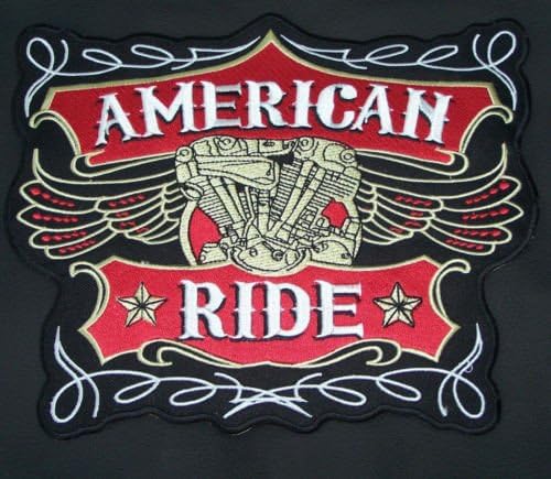 Američki vožnji gvožđe na centru zakrpa za vozače motociklista ili biciklista veteran prsluk
