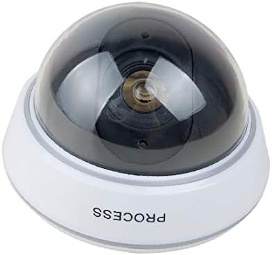 X-Dree Smmmy Dome Realistic Security Camera Crveno LED svjetlo UPOZORENJE AA Akumulator (Dummy Dome Cámara de