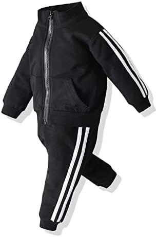 Crazy Gotd Toddler Boys Girls Sportska odjeća Set Kids zip up odjeću Outfit 2 komada dugih rukava Atletska