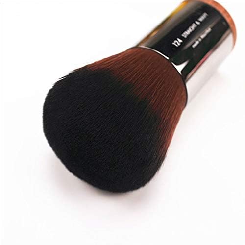 Xjjzs 1 komad prijenosni prah kontura šminke četka prirodno drvo sintetička kosa profesionalna make up