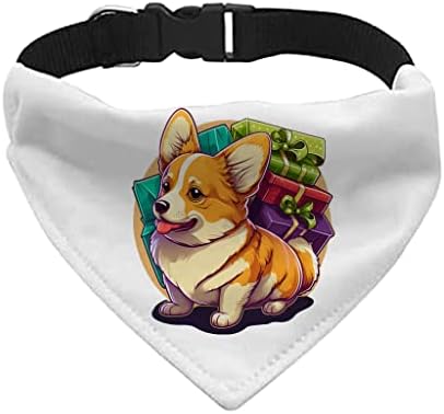 Slatka Corgi ovratnik za maramu za kućne ljubimce - pokloni ovratnik za šal-jedinstvena pasja Bandana-XL