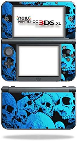 Monyykins kože kompatibilan sa Nintendo 3DS XL - plave lubanje | Zaštitni, izdržljivi i jedinstveni poklopac