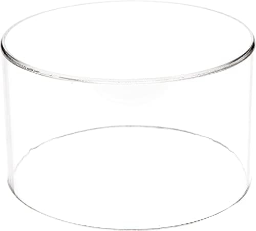 Plymor Clear Acrylic Round Cylinder display Riser, 1.5 inches x 2 inches