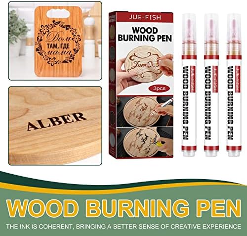 Olovka za sagorevanje drveta, 3pc Scorch Pen Scorch markeri za drvo, komplet za sagorevanje drveta Scortch