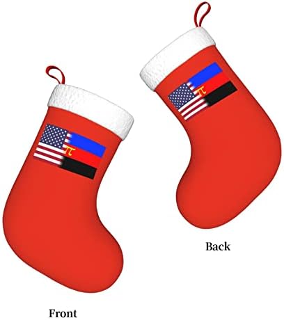 TZT američka zastava Različite potpise o ponosu Božićne čarape, Xmas Holiday Party pokloni za obiteljski