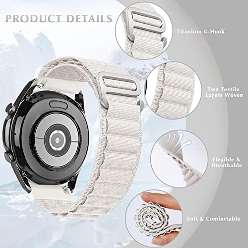 2-pakovanje alpskih petlje kompatibilnih za Samsung Galaxy Watch 5 Band / Galaxy Watch 5 Pro 45mm / Galaxy