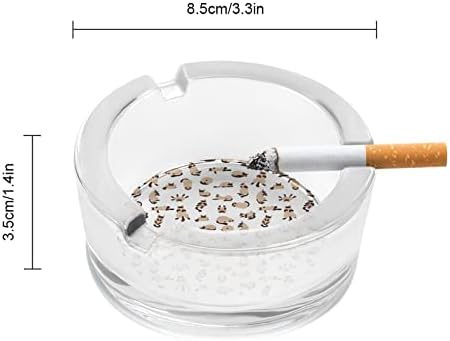 Slepe Siamese Mačke predstavlja staklene pepeone za cigarete i cigare za pričvršćivanje pepela za ladicu za