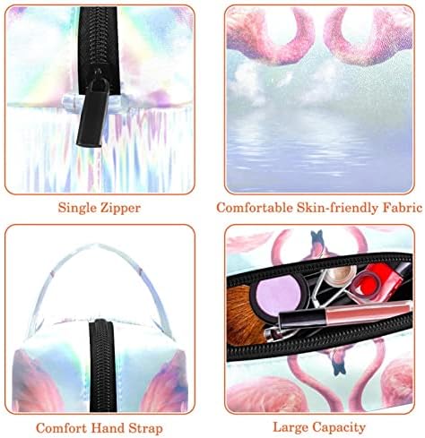 Make up torba, kozmetička torba, vodootporni ormar za šminku Organizator, Flamingo Rainbow Sea Sky Cloud