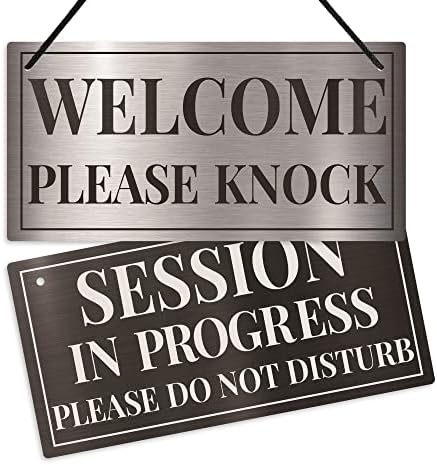 Putuo Decor Dobrodošli znak, sesija u napretku Znak na vratima za liječenje, hotel, spa, spa, 10x5 inča