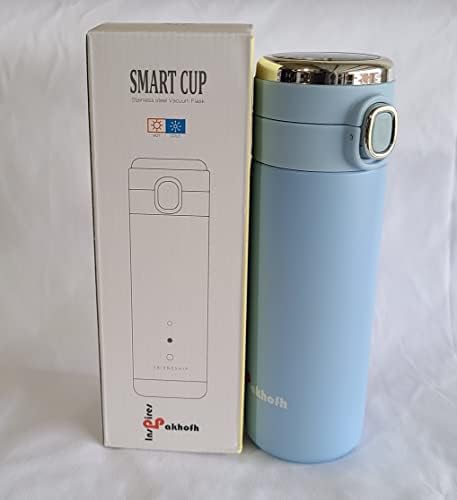 Pakhofh 420ml Jedno-klikni prikaz Poklopac Smart LED temperature (boca) Termalna voda od nehrđajućeg čelika