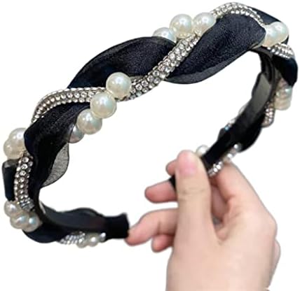 Miaohy Hair Accessories traka za glavu Tangled Pearls rhinestone traka za kosu