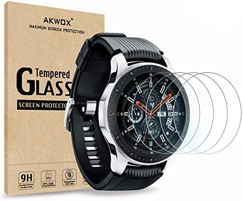 Akwox [4 paket] Zaštitnik zaslona od kaljenog stakla za Samsung Galaxy Watch 4 Classic 46mm / sat 46mm,