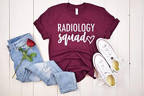 Radiolog Squad Shirt, Radiologija Tehnologija Odgovarajući Zahvalnost Sedmica Poklon Tee