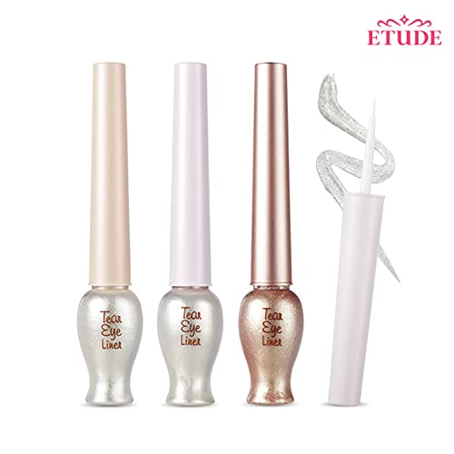ETUDE Tear drop Liner 8G 3 Pure Sparkling Pearl | dugotrajna tečna svjetlucava šminka za oči sa sjajnim