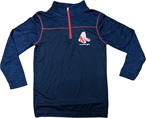 Outstuff Boston Red Sox Boy's Dri Fit 1/4 Zip pulover track