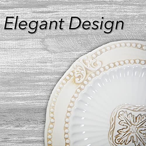 Setovi za večeru za večeru američkog ateljea | Bijele kuhinjske ploče, zdjele i krigle | 20