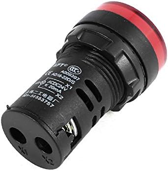 X-Dree KCD4 DPST Green Light Center Switch + 1x AD16-22D / S Crvena pilot LED lampica DC 24V (2x KCD4 DPST INFUTTORE