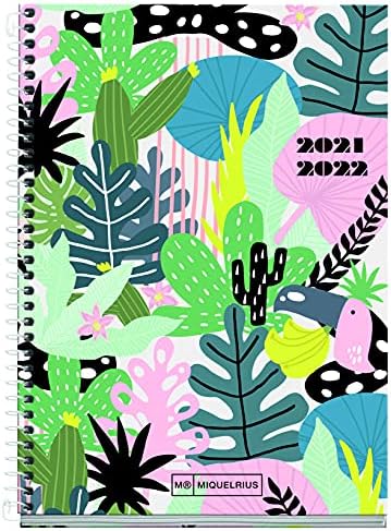 Miquelrius - školski dnevnik 2021-2022 - Aktivna veličina 11,8 x 17,5 cm, dnevna stranica, teen šuma,