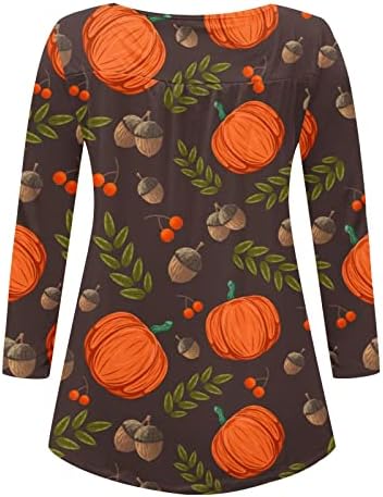 Pamučni posad izrez za odmor Halloween ručak labav fit bluza za žensko jesen zimsko pletene kardigan bluza an