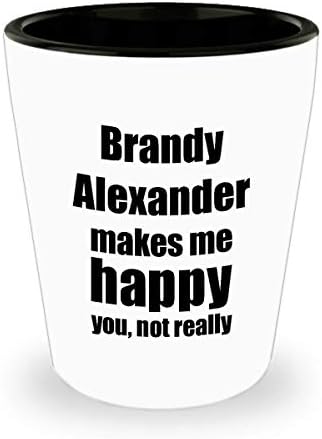 Brandy Alexander Koktel Shot Glass Lover Fan Funny Poklon Ideja Za Prijatelja Alkohol Miješano Piće Liquor