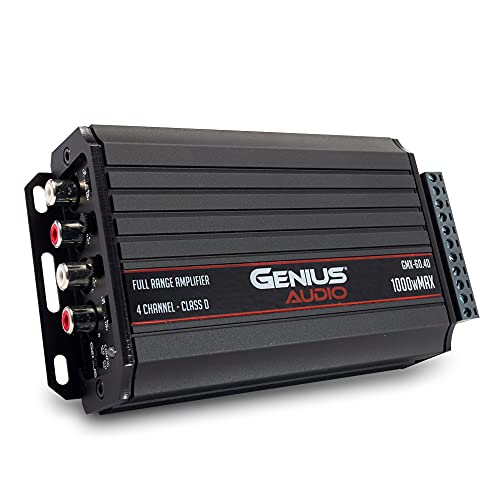 Genius Audio GMX-60.4D Mini Extreme Nano Compact AUDIO AUDIO pojačalo 4-kanalni 1000 WATTS max klase
