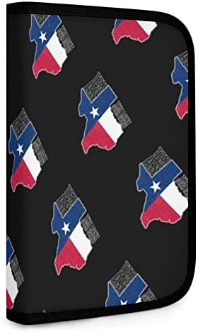Teksaška zastava i mapa državnog bi-preklopnog držača Držač Džepne multifunkcijske tkanine prekrivene