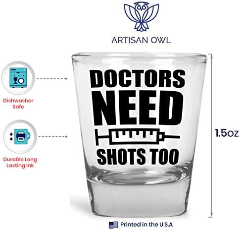 Ljekari trebaju snimke previše - MD utakmica dan-smiješno urnebesno Doc Shot Glass