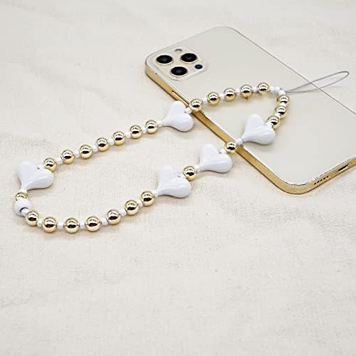 LEPSJGC pozlaćeni zlatni lanac za mobilni telefon ženski akrilni lanac za mobilni telefon protiv gubitka
