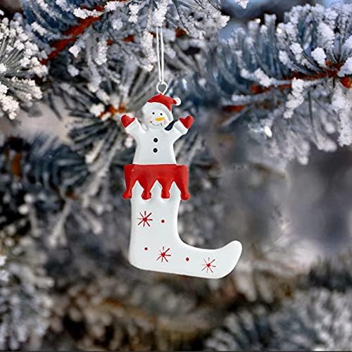 Božićni ukras stola središnji komadi stablo snjegović Božićni privjesak ukras željeza Djed Mraz odmorišta