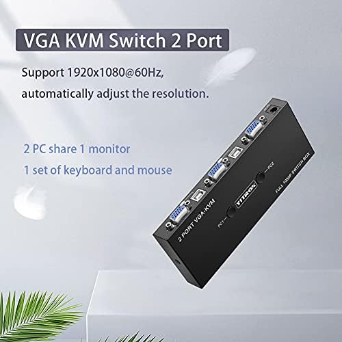 4K HDMI razdjelnik 1 u 4 napolje, VGA KVM prekidač 2 porta 1080P
