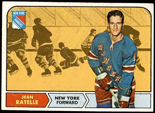 1968 TOPPS 77 Jean Ratelle New York Rangers-Hokej VG Rangers-Hokej