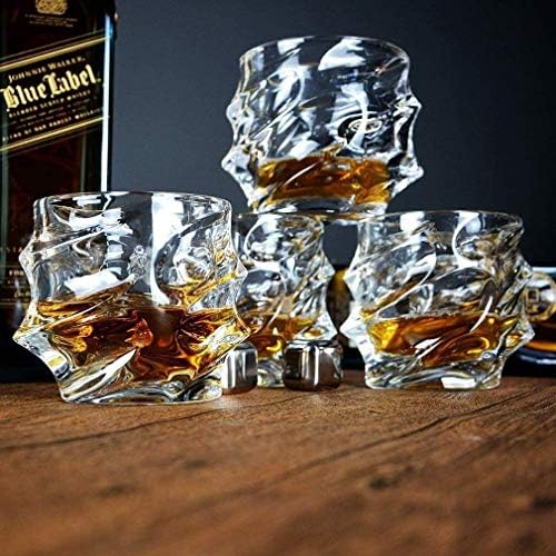 Whiskey sake Maker Whisky naočare Set od 4 Ultra Clarity Whisky čaša Staromodno staklo, kristalne