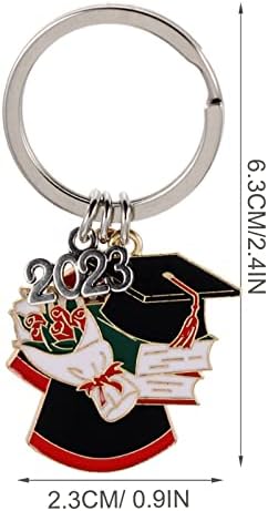 Abaodam ključni lančani lanac lančani prsten za ključeve 2023 Diplomirani taster za diplomu Tamna bakalaureata