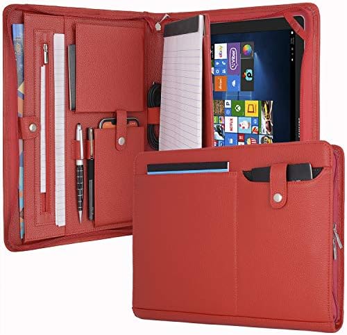 Kožni portfelj sa zatvaračem sa nosačem Notepad, futrola za poslovne padfolio za iPad 10,2 / 11-inčni / 10,5-inčni