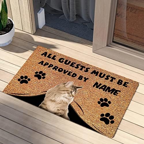 Svi gosti moraju biti odobreni od strane ulaza za uvučene prostore za mačke cat Paws Footprint Coconut Coir
