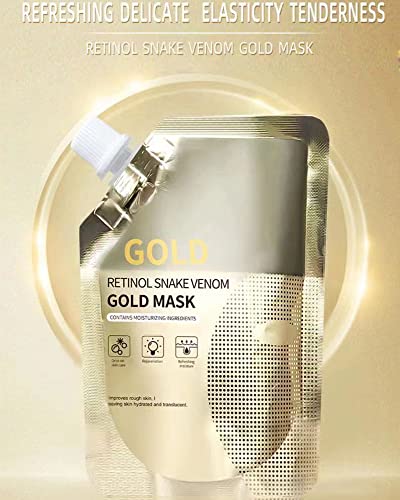 Retinol zmija otrov Zlatna maska, pomlađivanje Gold Peel off maska, Gold Anti Aging Maska za lice za besprijekornu