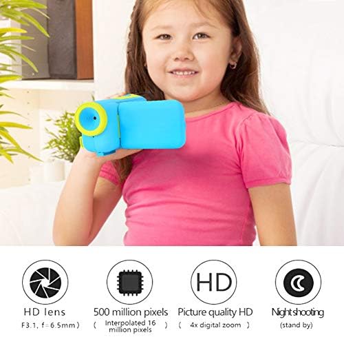 Okuyonic Kids HD kamera, Dječija Video Kamera slatka i svijetle boje jednostavan za rukovanje 1.77 inčni