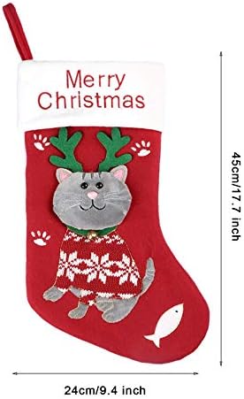 Božićni dekor poklon snježne torbe čarape Decor Home sa skladištem Doggy Catty Home Decor prednjim trijem Božićni
