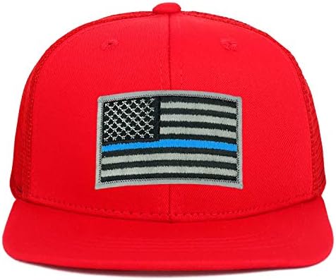 ARmAdrewrew Omladinska dečja tanka plava linija Američka zastava zakrpa zakrpljenu ravnu kapu