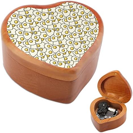 Jaja gromočlane muzičke kutije Vintage ugravirana srčana muzička kutija poklon za božićno rođendan